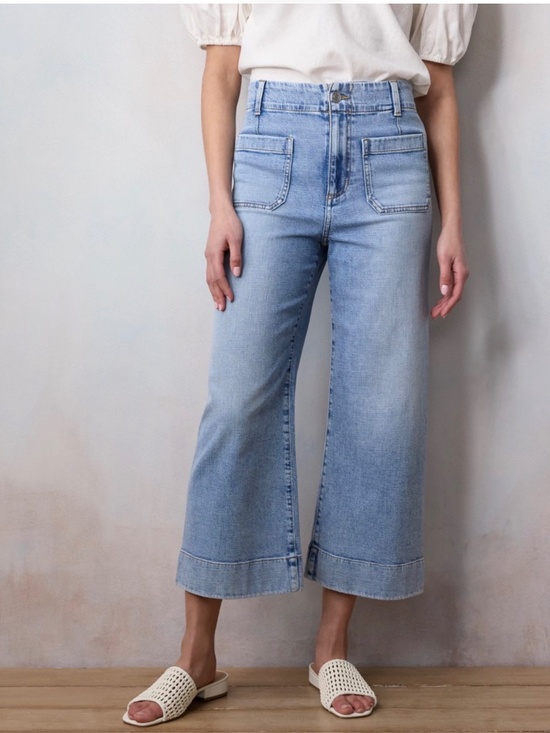 LC Lauren Conrad Pants - LC LAUREN CONRAD Super High-Rise Wide Leg Crop